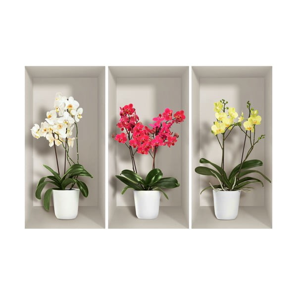 Orchids 3 db-os 3D falmatrica szett - Ambiance-image-2