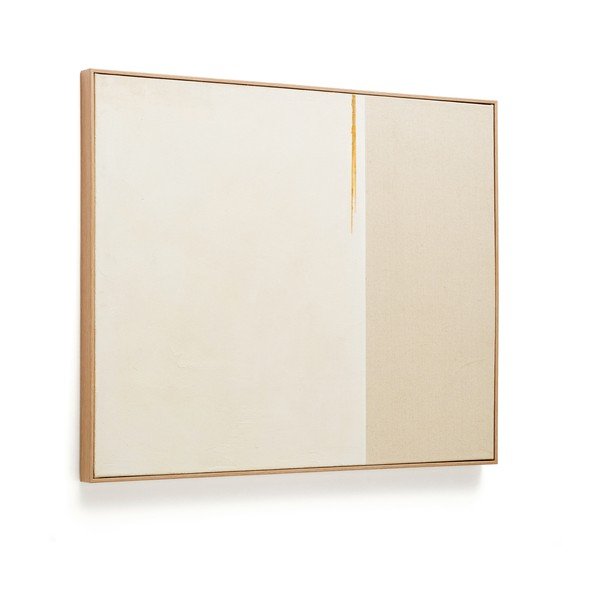 Kézzel festett keretezett-vászon kép 80x100 cm Salin – Kave Home-image-2