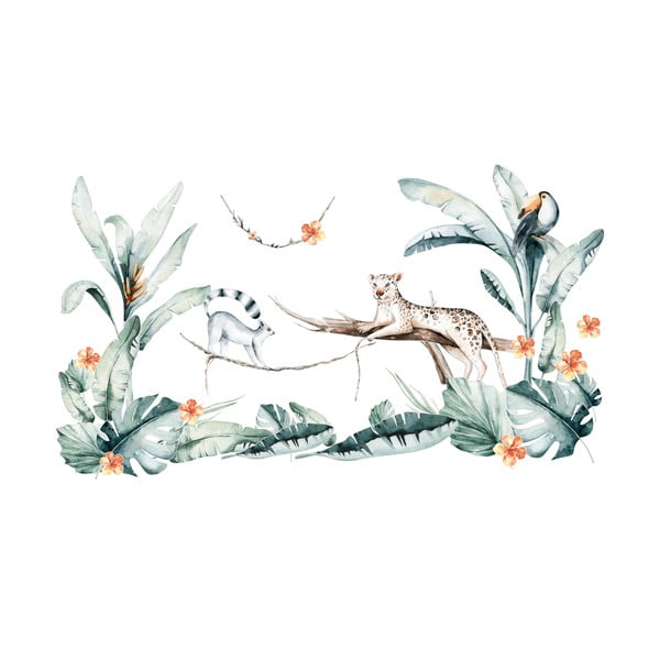 Tropical dekorációs falmatrica - Ambiance-image-1