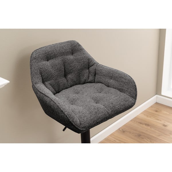 Sötétszürke forgó bárszék szett 2 db-os 109 cm Brooke – Actona-image-2