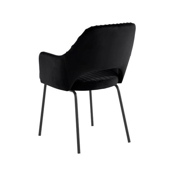 Fekete bársony étkezőszék szett 2 db-os Britney - Støraa-image-3
