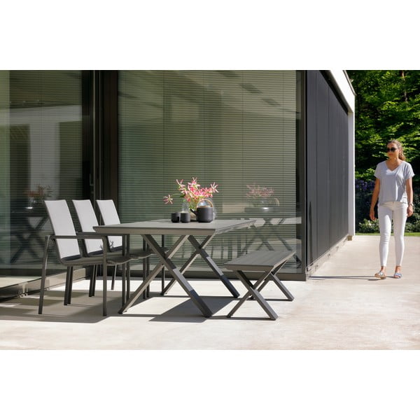 Xanadu fekete kerti asztal, 220 x 100 cm - Hartman