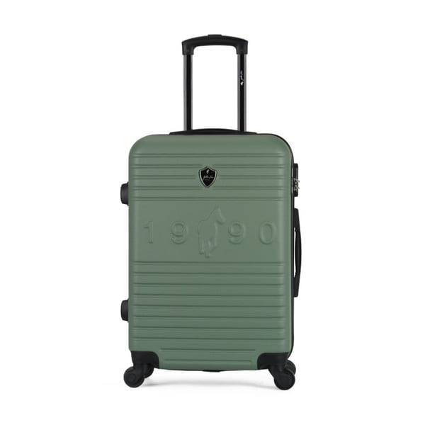 Carro Valise Grand zöld gurulós bőrönd, 89 l - GENTLEMAN FARMER