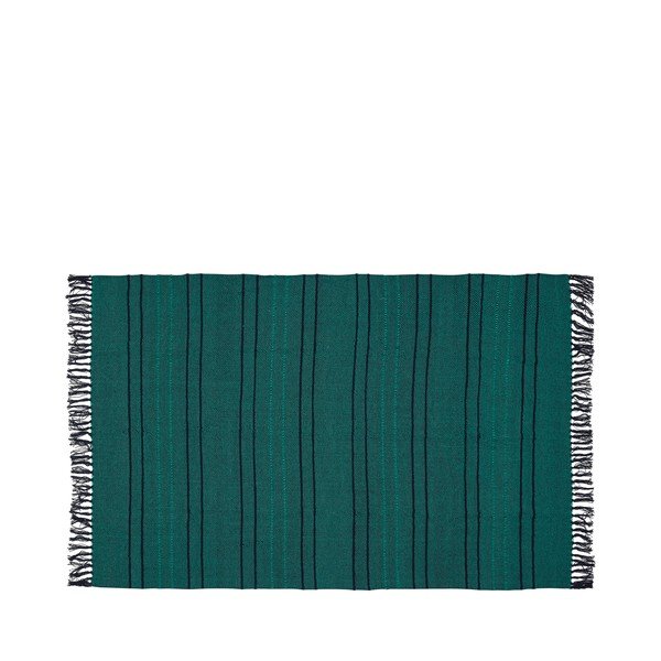 Zöld pamut takaró 140x200 cm Tap – Hübsch