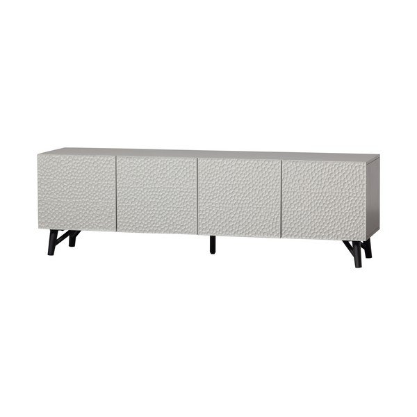 Világosszürke mangófa TV-állvány 185x56x46 cm Carved – WOOOD-image-2