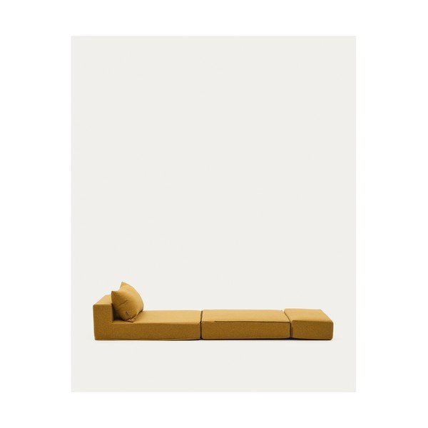Mustársárga kinyitható fotel Arty – Kave Home-image-3