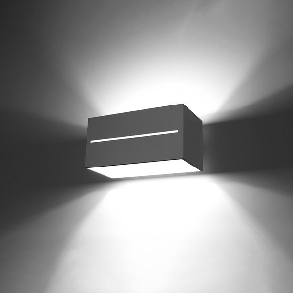 Szürke fali lámpa Lorum Maxi – Sollux-image-3