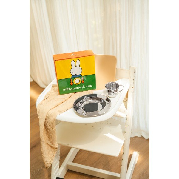 Rozsdamentes acél gyerek étkészlet 2 db-os Miffy – Zilverstad-image-4