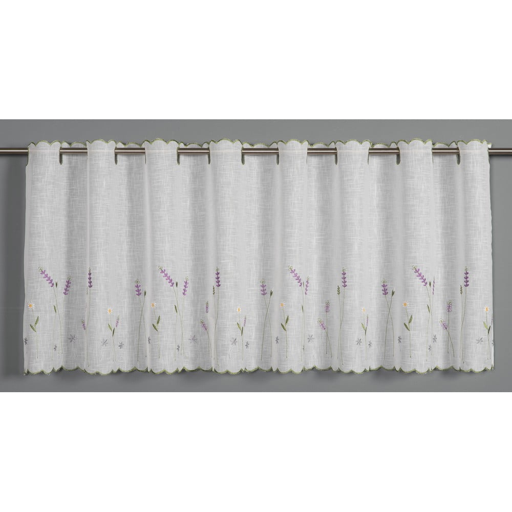 Fehér fényáteresztő függöny 135x45 cm Lavender Sehlbach