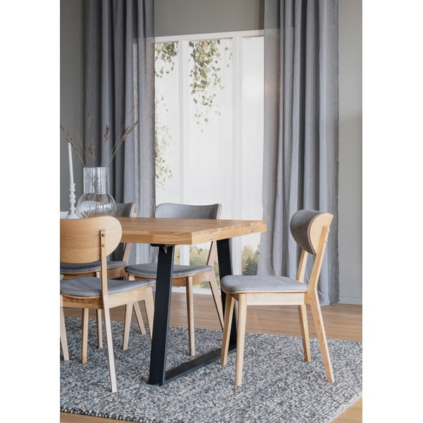 Szürke-natúr színű étkezőszék szett 2 db-os Kato - Rowico-image-4