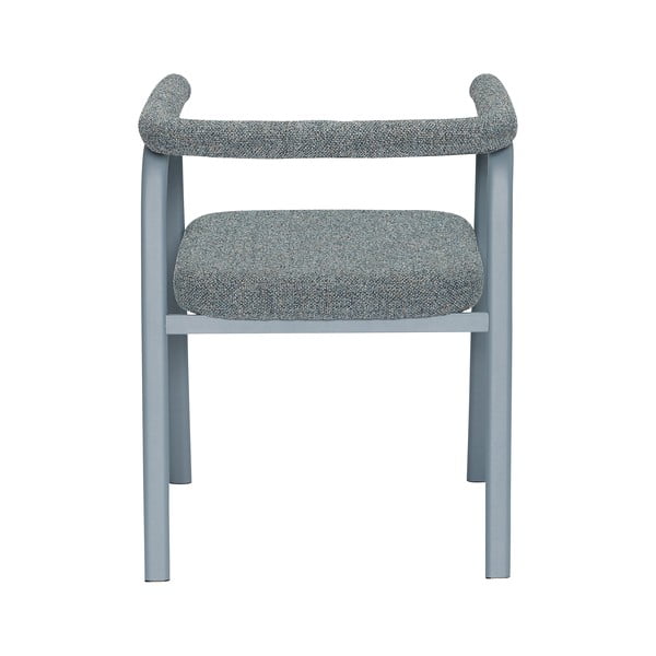 Szürke kárpitozott karfás étkezőfotel szett 2 db-os Ecto – Hübsch-image-3