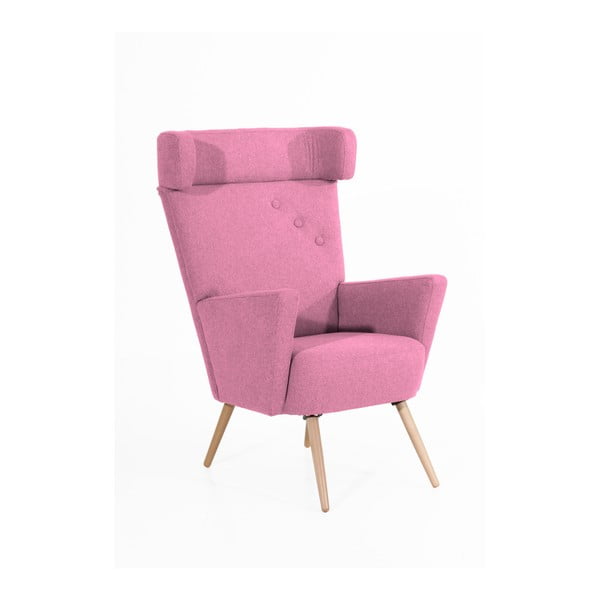 Hajo rózsaszín füles fotel - Max Winzer