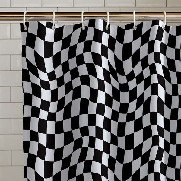 Zuhanyfüggöny 180x180 cm Checkerboard – Catherine Lansfield