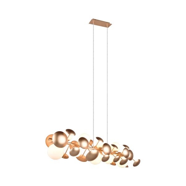 Fehér-aranyszínű függőlámpa üveg búrával Bubble – Trio Select-image-2