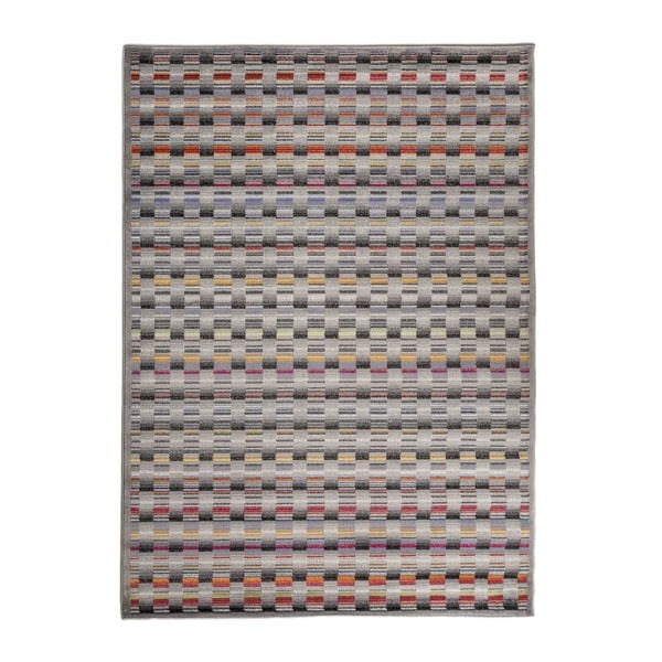 Optical Lento szürke fokozottan ellenálló szőnyeg, 140 x 195 cm - Floorita