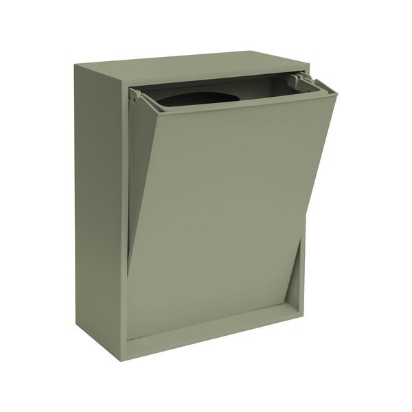 Szürkészöld újrahasznosított műanyag szelektív-fali szemetes Recycling Box – ReCollector