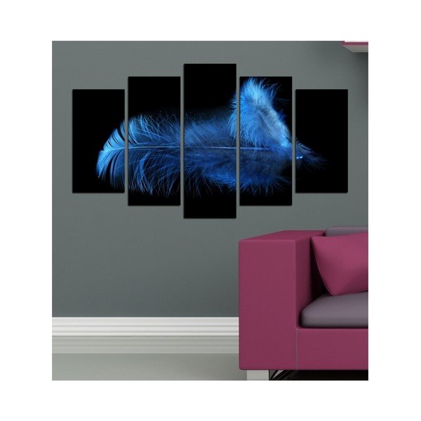 Deep Azul többrészes kép, 102 x 60 cm - 3D Art-image-1