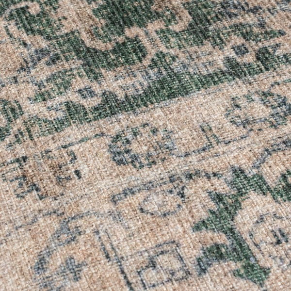 Zöld mosható szőnyeg 115x170 cm Beau Floral – Flair Rugs-image-3