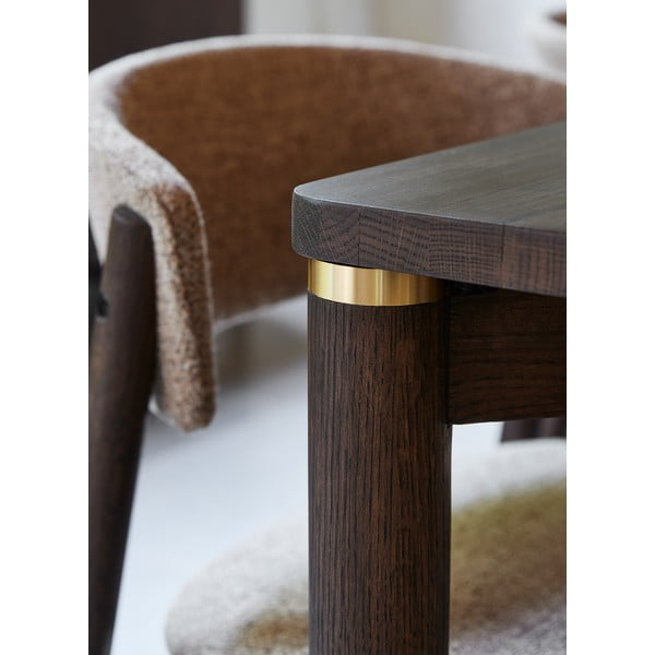 Barna bővíthető étkezőasztal 95x180 cm Arun – Unique Furniture-image-3