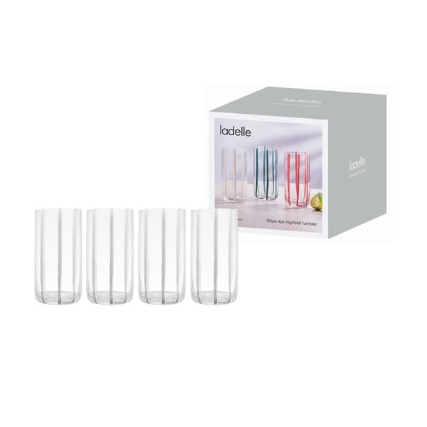 Pohár szett 4 db-os 450 ml Stripe – Ladelle-image-2