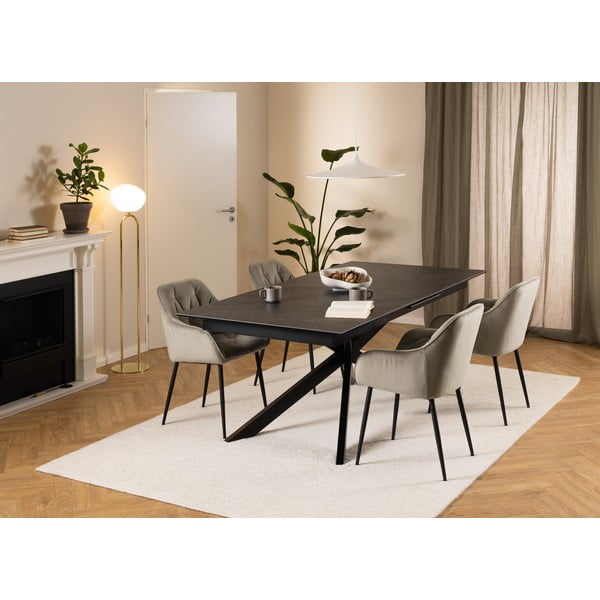 Kerámia bővíthető étkezőasztal 100x240 cm Irwine – Actona-image-1