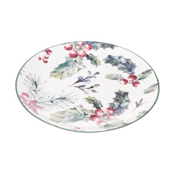 Fehér desszertes porcelán tányér ø 19 cm – Dakls