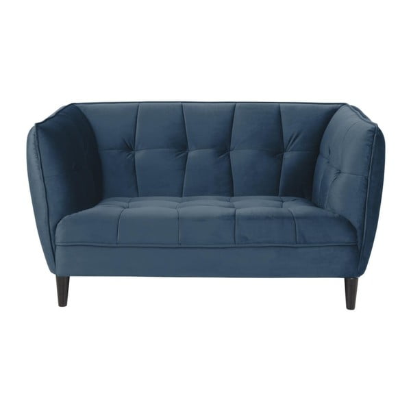 Jonna kék bársony kanapé, hosszúság 146 cm - Actona