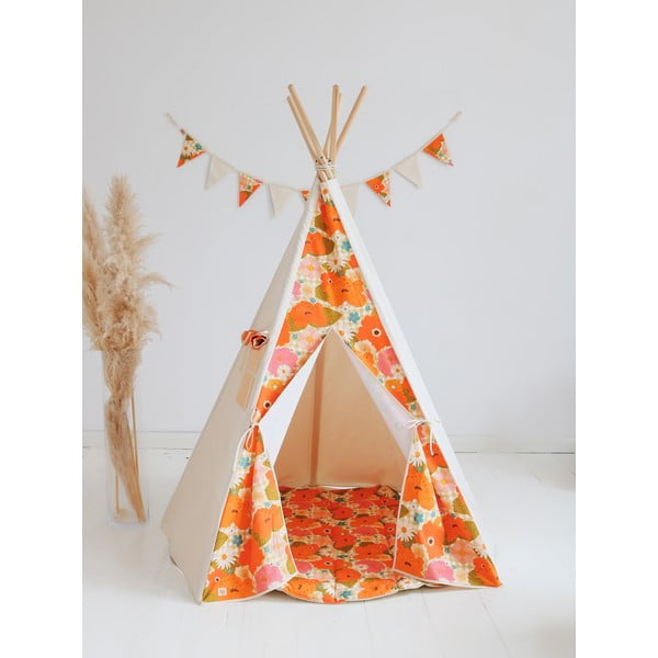 Gyerek teepee sátor Picnic with Flowers – Moi Mili-image-1