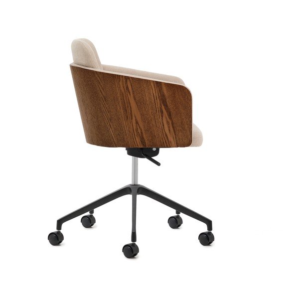 Barna kárpitozott irodai szék Madai – Kave Home-image-3