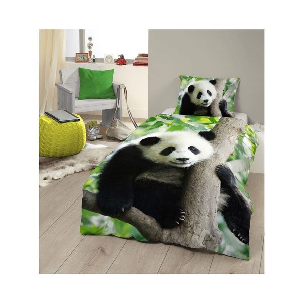 Panda gyermek ágyneműhuzat, 140 x 200 cm - Good Morning-image-1