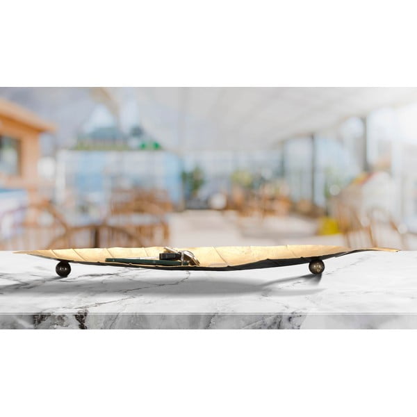 Fém dekoratív tál 11x38 cm Foglia – Mauro Ferretti-image-1