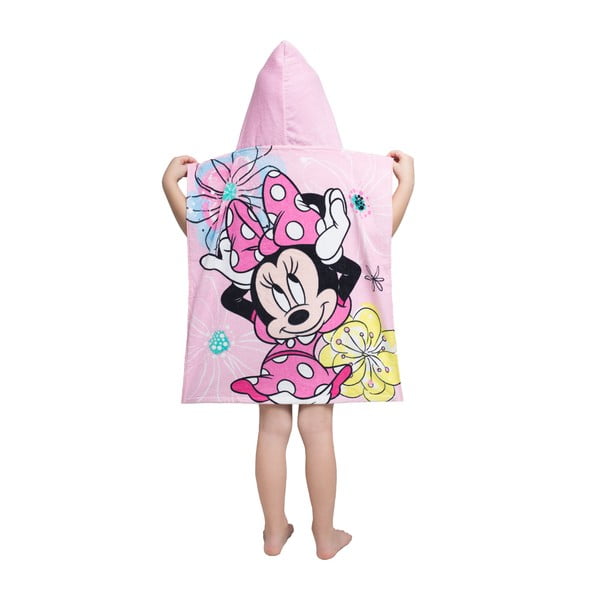Rózsaszín frottír gyerek fürdőköpeny Minnie – Jerry Fabrics-image-2