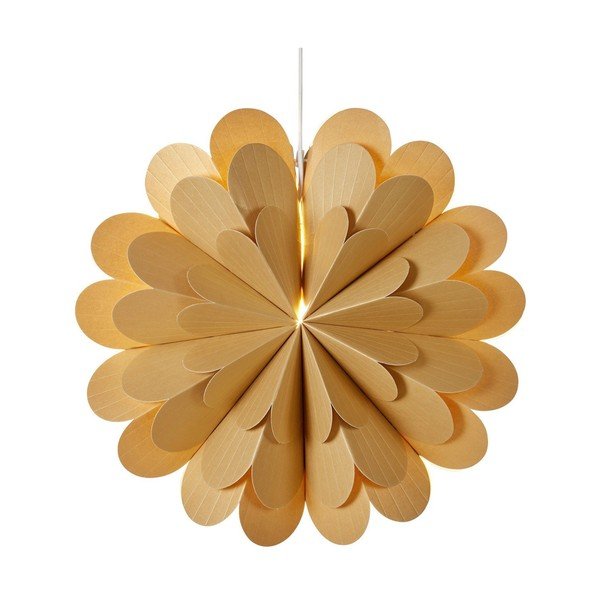 Aranyszínű függő fénydekoráció karácsonyi mintával ø 45 cm Maravilla – Markslöjd