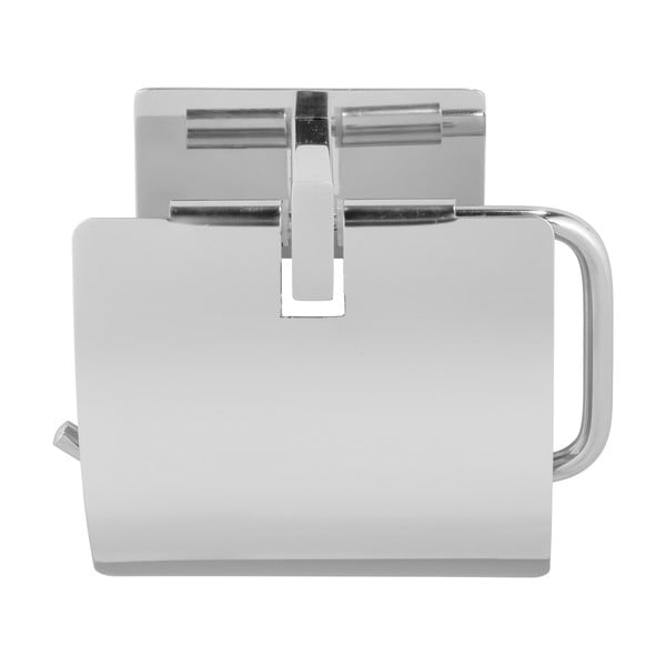 Fényes ezüstszínű öntapadós rozsdamentes acél WC-papír tartó Genova – Wenko-image-2