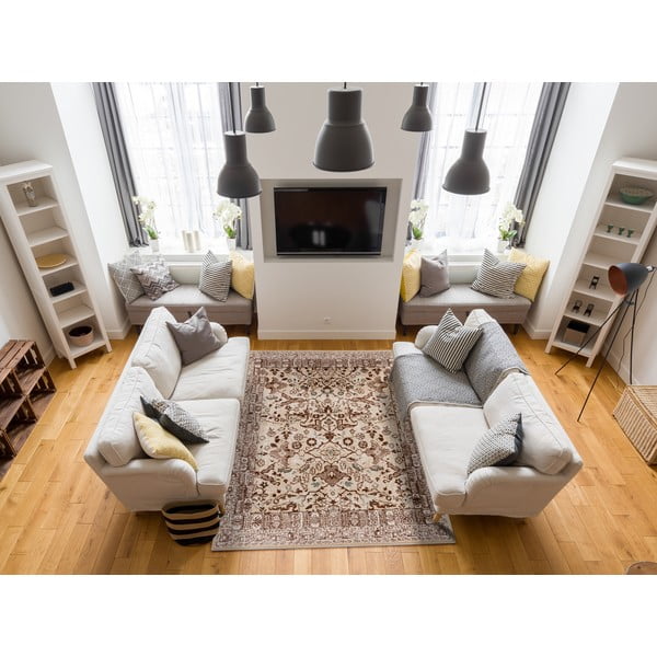 Világosbarna szőnyeg 133x190 cm Sensi Jim – FD-image-2