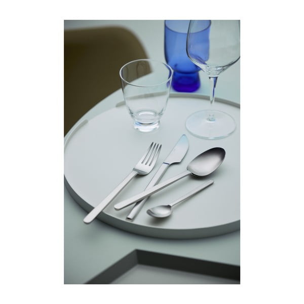 Ezüstszínű rozsdamentes acél evőeszköz készlet 16 db-os Norm – Gense-image-1