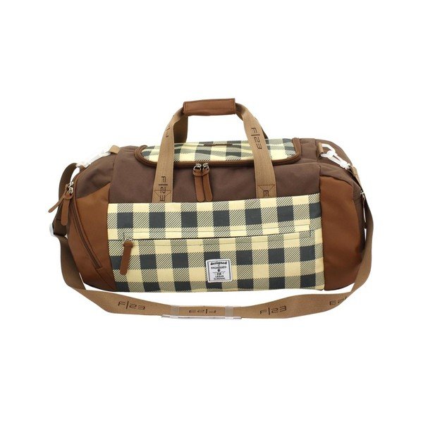 Check barna válltáska - Friedrich Lederwaren-image-4