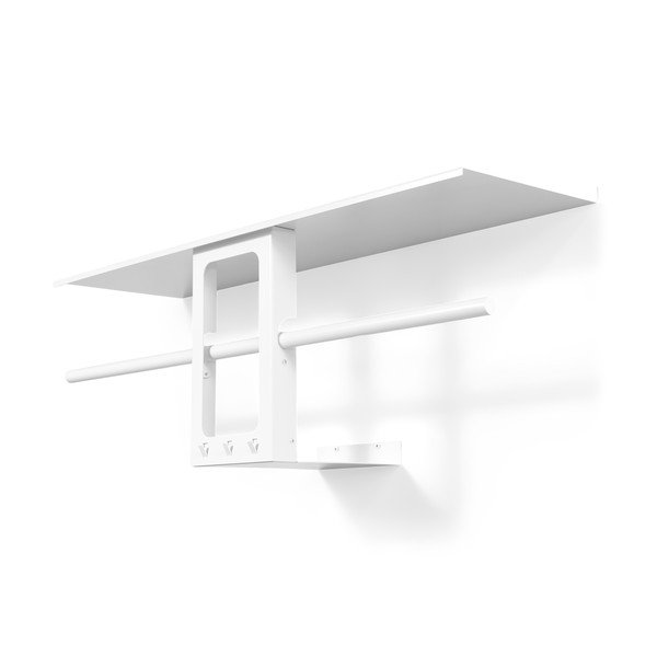 Fehér acél fali fogas polccal 100 cm Luno Small – Spinder Design
