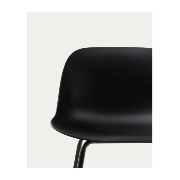 Fekete bárszék (ülésmagasság 74 cm) Altea – Kave Home-image-1