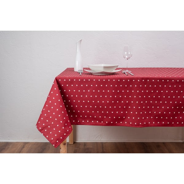 Amore piros, kültérre is alkalmas asztalterítő, 140 x 180 cm - Pooch