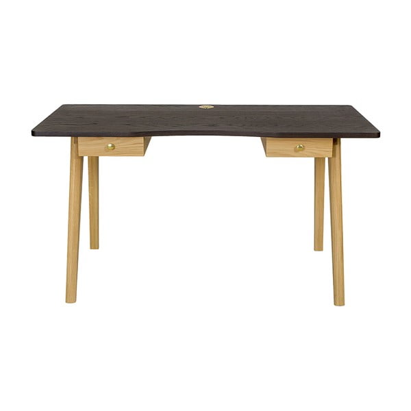 Nice íróasztal, sötétszürke asztallappal - Woodman