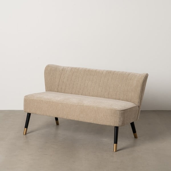 Bézs zsenília kanapé 134 cm Glam – Ixia-image-2