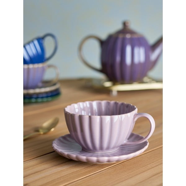 Világos rózsaszín agyagkerámia csésze cappucinóhoz 220 ml Latina – Bloomingville-image-1