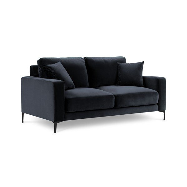 Harmony sötétkék bársony kanapé, 158 cm - Kooko Home-image-2