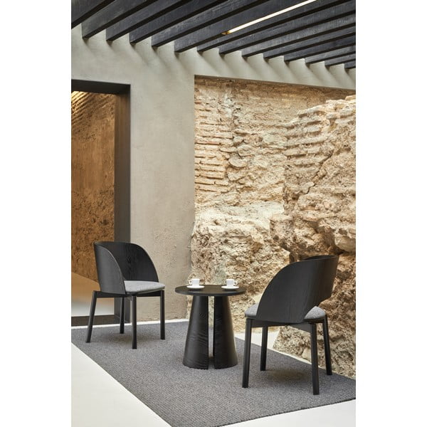 Cep fekete tárolóasztal, ø 50 cm - Teulat-image-3