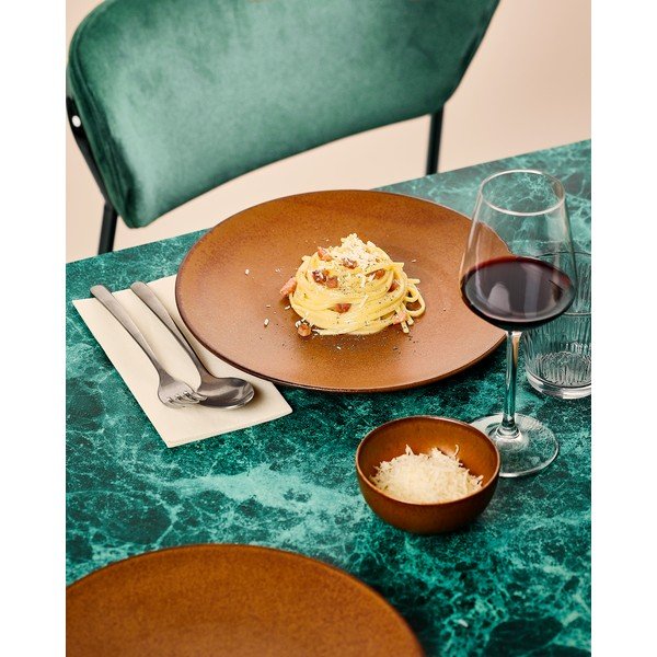 Barna porcelán tányér ø 27 cm Ovio – BonBistro-image-1