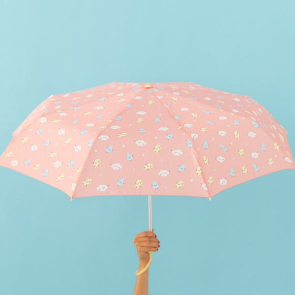 Cloudy rózsaszín esernyő, szélessége 108 cm - Mr. Wonderful