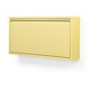 Világossárga acél billenő ajtós-függő cipőtartó 75x37,5x12,5 cm Billy – Spinder Design
