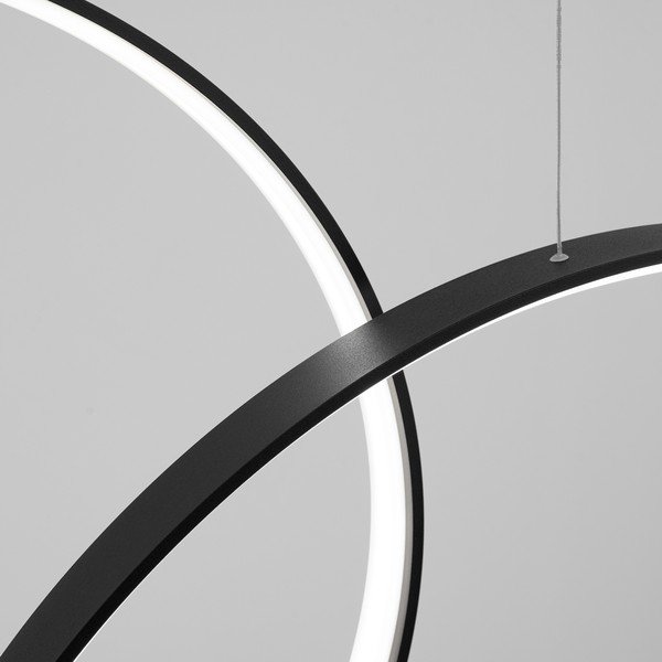 Fekete alumínium LED függőlámpa RIO – Thoro-image-4