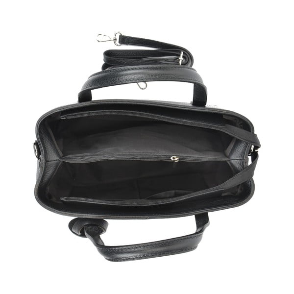 Lacy fekete bőr kézitáska - Sofia Cardoni-image-3